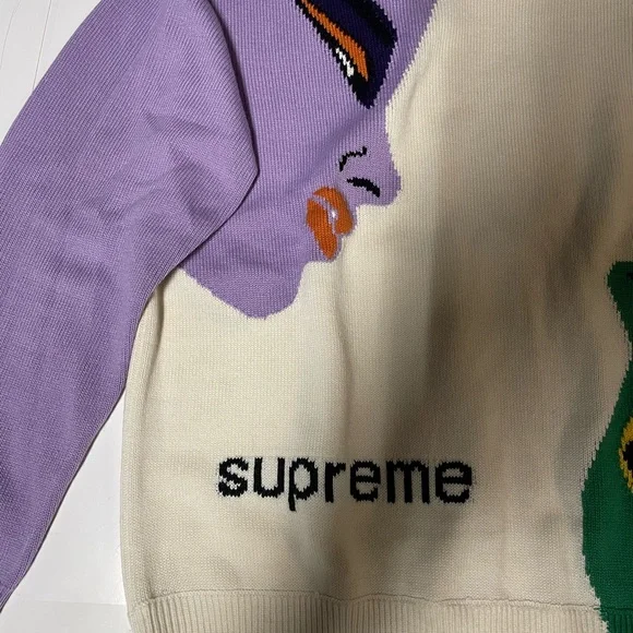 Supreme Faces Sweater Brand New Size Medium.